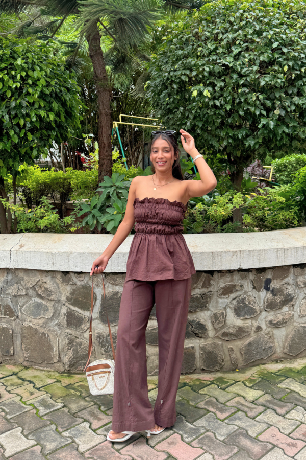 Brown Gelato Top & Pants Set - Image 2